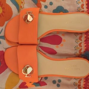 Kate Spade orange Slippers